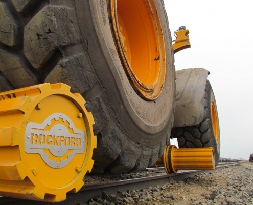 Rockford Engineering Works Regina Saskatchewan Canada rail-bound wheel Loader excavator rail gear systems