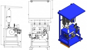 Mining compactors Rockford Engineering Regina Saskatchewan Design Solutions Rendering Drawing